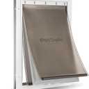 PetSafe Extreme Weather Aluminum Pet Door - Energy-Saving Thermal Barrier Pet Flap with Slide-in Door Locking & Secure Flap Cover - for Dogs Up to 100 lb - Large