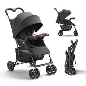 Mamazing Lightweight Umbrella Travel Stroller with Near-Flat Recline Seat
Snack Tray, One-Hand Compact Fold, UPF50+ Sun Canopy with Peek-a-Boo Window, Theme Park Approved for Family Travel & Outings