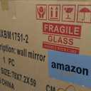 Silver Wall Mirror-Beveled Edge Frameless Mirror for Bathroom, Vanity, Bedroom, Rectangle Mirrors 20X28inch