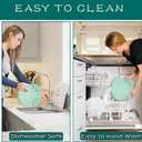 2 x Air Fryer Trivets Silicone for Ninja Crispi, Hot Pads Potholders for Ninja Crispi Airfryer Accessories, Heat-Resistant, Non-Slip, Protection for Countertop (Green)