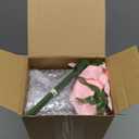 55 Pcs 3 Set Valentines Floral Arrangement with Wooden Vase Valentines DIY Floral Centerpieces for Table Artificial Roses Hydrangeas Eucalyptus Leaves Flower Centerpieces for Table Decor