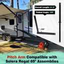 31.5" RV Awning Pitch Arm, Compatible with Solera Regal 69" Assemblies