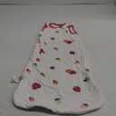 BubblePanda Rayon Made from Bamboo Sleep Sack 0-6 Months 0.5 Tog Soft Newborn Sleep Sack 3-6 Months for Infant Babies 2-Way Zipper Wearable Blanket Baby 0-3 Months (Strawberry)