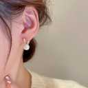 Cute Easter Earrings for Women, Trendy Statement Bunny Pearl Stud Earrings, Easter Outfits & Shirt Accessories for Women