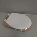 BEMIS 500EC 390 Toilet Seat with Easy Clean & Change Hinges, 1 Pack Round, Cotton White