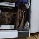 10x10 Pop Up Canopy - Instant Setup Beach Tent with Wheeled Carry Bag, 8 Sandbags & 4 Guy Lines - Portable Sun Shade for Camping, Events, Silver Coated Top, (Color, Brown)