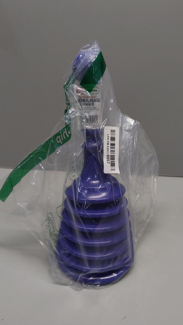 Luigi's Sink Plunger Kitchen - Sink Plunger Bathroom - Drain Bathtub or Shower - Small and Powerful Clog Remover - Commercial Style "Plumbers Plungers" with Large Bellows