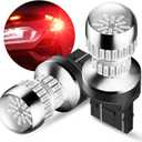 AUXITO 7440 7443 LED Strobe Brake Lights Bulbs, Red Flashing Stop Light, Super Bright T20 W21W 7441 7444 7443R Flashing Strobe Blinking LED Tail Light Bulbs, Pack of 2