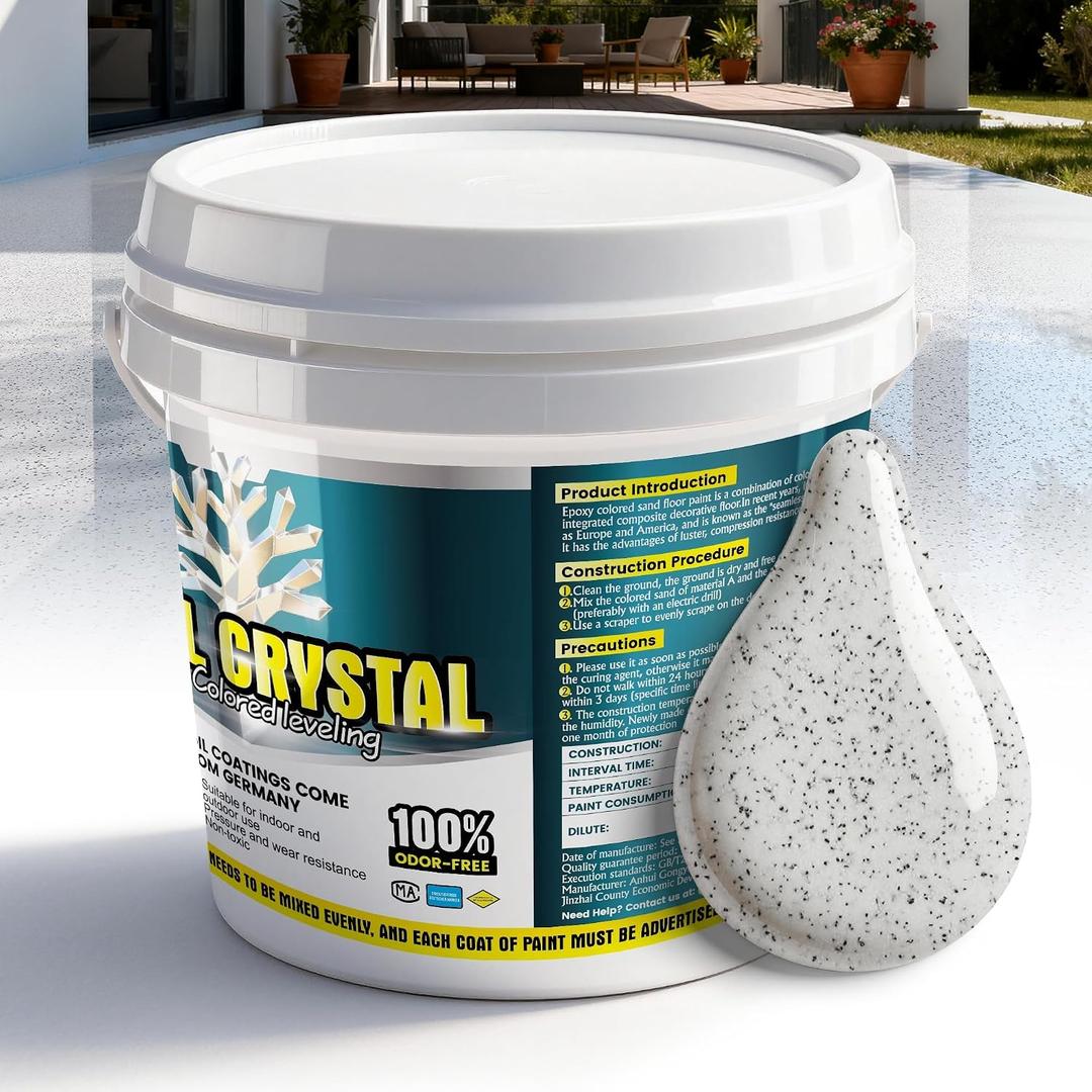 Epoxy Colored Sand Floor Paint Self Leveling–420 Fl Oz