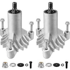 130794 Spindle Assembly, 128285 Spindle Compatible with AYP/Hu/Craftsman LT1000 Riding Mower, LT2000 Lawn Mower with 38" 42" Deck, Replace 532130794 128285 with 3 Tapped Bolts & Holes, 2 Pack