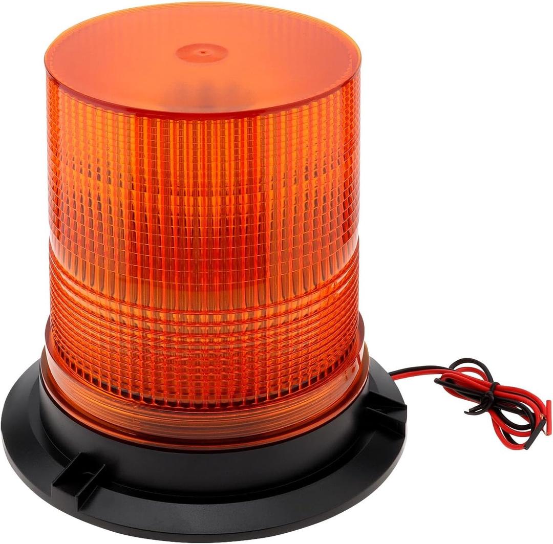 Amber Led Strobe Lights, 12-48V Warning Emergency Flashing Beacon Lights, 3 Modes Waterproof Flashing Safety Warning Lights for Trucks, Cars, Bus, Tractor, Mower, ATV, Golf Carts, UTV