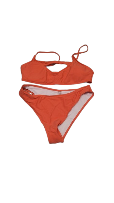 Peachy Orange 2 Piece Bathing Suit M