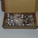 Home Expert 10 Pack (5 Pairs) 1/2" Overlay Soft Close Cabinet Hinges, Satin Nickel Stainless Steel Concealed Hinges with 3D Self-Closing for Face Frame Doors & Kitchens