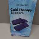 Gel Cold & Hot Therapy Slippers - 360 Full Foot Coverage for Plantar Fasciitis, Neuropathy, and Swelling Relief - Pliable Gel Ice Pack Wrap for Post-Surgery, Chemo, and Sore Feet(Blue, Large)