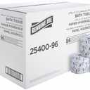 Genuine Joe Standard Bath Tissue, 3" x 4", 2-Ply, 400 Sheets/Roll, 96 Count