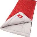 Coleman Palmetto 30F to 50F Adult Sleeping Bag, Cool-Weather Sleeping Bag with Snag-Free Zipper & Soft Liner, Machine Washable