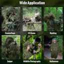 Slendor Ghillie Suit - 5 in 1 Ghillie Suit for Hunting, 3D Camouflage Suits for Unisex Adults & Youth, XLarge or XXLarge, Woodland