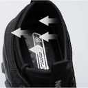 Women's Chunky Platform Comfort Orthopedic Wedge Walking Shoes Fashion Knitted Breathable Lace Up Lug Sole Casual Non-Slip Running Shoes with Arch Support (Black)