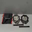 Cimkiz Crampons Ice Cleats Traction Snow Grips for Boots Shoes Women Men Anti Slip 19 Stainless Steel Spikes Safe Protect for Hiking Fishing Walking Climbing Mountaineering, Medium