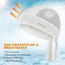 Bandanas Skull Caps for Men, Women Skull Cap Helmet Liner Cycling Hat Durags Motorcycle Bandana Sweat Wicking Do Rag (S)