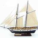 Avtytsda 1/130 Scale DIY Hobby Wooden Ship Science Equipmen Assembly Model Boat Kits Sailing Boat Kit Ship Craft Laser-Cut Model Kits to Build
