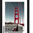 14x18 Picture Frame Diamond Painting Frames Poster Frames Made of Solid Wood, Display Pictures 12x16 with Mat or 14x18 without Mat for Photos, Paintings, Wall Decoration, Anniversary, Wedding, Christmas (14x18 inch, Black)