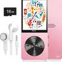 MP3 Player, Music Player with 16GB Micro SD Card, Build-in Speaker/Photo/Video Play/FM Radio/Voice Recorder/E-Book Reader, Supports up to 128GB
