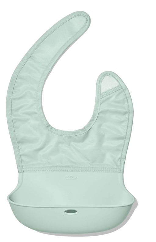 OXO Tot Roll-Up Bib - 2 Pack Green