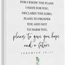 3 x GUDIAO Inspirational Christian Wall Decor,Bible Verse Wall Art Canvas Print Jeremiah 29:11 Motivation Farmhouse Decor Religious Canvas for Living Room Bedroom Bathroom Home