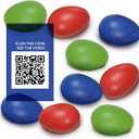 Egg Shaker Set - Non Toxic Baby Musical Instruments and Toddler Percussion - Music Shaker Eggs for Infants, Kids and Adults - Hand Shaker Rhythm Instrument for Classroom or Preschool (3-Pack)