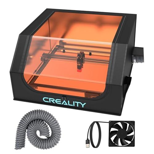 Creality Laser Engraver Enclosure, Isolate Smoke Laser Cutting Machine Protective Cover, Against Odor and Noise Enclosure with Vent for Creality, xTool and Other Laser Engraver, 27.5x28.3x15.7 inch