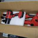 2 in 1 Cordless Leaf Blower for Milwaukee 18V Battery, 740-CFM 190-MPH Handheld Electric Dust Blower, 77 Inch Adjustable Pole, Battery Powered Blower for Lawn, Gutters, Eaves (Battery Not Included)