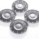 4pcs 20 Inch Wheel Hub Center Cover and Cybertruck Hub Cab, Set of 4 Wheel Cap Kit Dustproof Decoration Wheel Cap Compatible with Tesla (20in Model y, Matte Black)