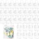 WhizToys 30 PCS Transparent Party Favour Clear Plastic Gift Bags with Handles, 5.9 x 7.9 x 2.8 Inches, Clear Mini Tote Goodie Bag Bulk PVC Plastic Bags with Handles for Gifts Weddings Birthdays