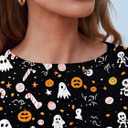 AUTOMET Womens Basic Long Sleeve Crewneck, Plus Size Winter & Spring Top, Casual Fall Tee for Teacher & Everyday Outfits (Medium, Pumpkin)