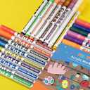 Funto Acrylic Paint Pens for Rock Painting, Fabric, Wood, Canvas, Metal, Ceramic, Glass, 24 Colors Paint Marker Set, Non-Toxic, Quick Drying