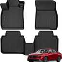 Floor Mats for 2026 2025 2024 2023 Honda Accord (Include Hybrid) All Weather Protection TPE Rubber Floor Liners for Honda Accord 2024 Hybrid Accessories, Odorless Anti-Slip, 1st & 2nd Row, Black