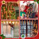 Soaoo 6 Pcs 6.3 Inch Mexican Colors Mercury Glass Finial Christmas Ornaments Hanging Christmas Finials Glass Ornaments Assorted Mercury Decor for Xmas Tree Vintage Holiday Decoration(Classic)