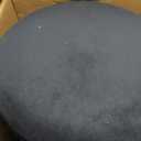 DUMOS Round Ottomans with Storage Set of 2, Vanity Stool, Foot Stool, 14.57''D × 14.57''W ×18.11''H