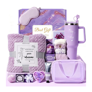 Birthday Gift for Women, Luxury Self Care Spa Gift Basket with Blanket for Mom, Wife, Sister, Friend, Girlfriend, Grandmother, Get Well Soon & Christmas gift for Her