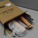 Nature Smile Solid Lotus Wood Deluxe Wooden Pants Hangers Bottom Hanger Jeans Hanger Skirt Hanger with 2-Adjustable Clips Anti-Rust Hook Pack of 10 (Natural)