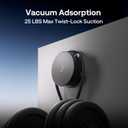 Aurzen Magnetic Suction Mount for Zip Projector, Strong Hold, No Charging, Compatible with Smooth Walls & Surfaces (Glass, Mirror, Desk)