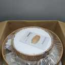 20'' Rattan Boho Ceiling Fan with Light, Enclosed Caged Ceiling Fans with Lights and Remote Control, Coastal Flush Mount with Reversible 6 Speeds for Living Room Bedroom Kitchen