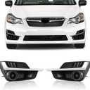 GearUp 1 Pair Fog Light Cover Bezel for Impreza 2015 2016