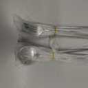 40-Piece Stainless Steel Flatware Set - 8-Piece Service, Satin Finished & Dishwasher Safe (Matte Silver)