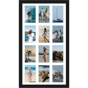 14x26 Collage Picture Frame 4x6 Collage Picture Frame Displays Twelve 4x6 inch Photos 