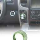 Green Gear Shift Switch Knob Cover for 2013-2017 Dodge RAM/Durango 2014-2017 Interior Accessories Gear Shift Adjust Control Switch Button Cover Ring Trim