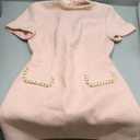 LuFeng Womens Sexy Short Sleeve High Neck Pearls Mini Dress Party Clubwear Club Bodycon Short Dresses (Small, Pink)