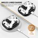 Compatible Airpods Pro 3 Case (2025) with Phone Stand & Cleaner Kit,Cute Soft Silicone Lock Clip Apple AirPods Pro 3rd Generation Case, Airpod Pro 3 Cover with Keychain for Women/Girls