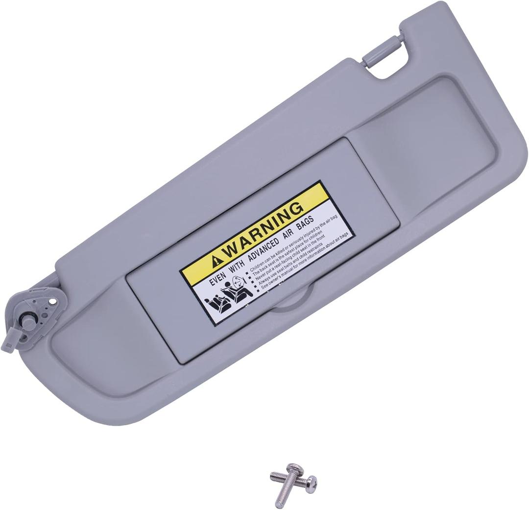 NHILES Clear Gray Left Side Sun Visor Compatible with Honda Civic 2006 2007 2008 2009 2010 2011 Replaces# 83280-SNA-A01ZC 83230-SNA-A01ZC